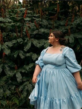 Ivory Sheep Josephine Midi Dress - Alice Blue